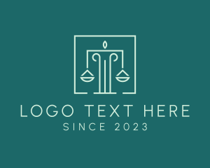 Column - Law Justice Pillar logo design