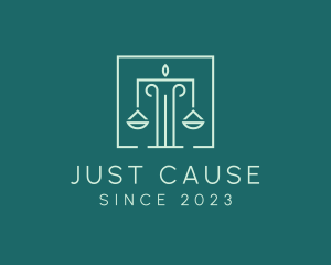 Law Justice Pillar logo design