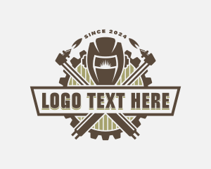 Industrial Steelworks Welder logo design