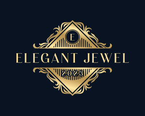 Elegant Ornamental Floral logo design