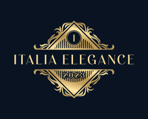 Elegant Ornamental Floral logo design