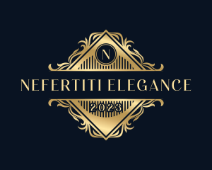 Elegant Ornamental Floral logo design