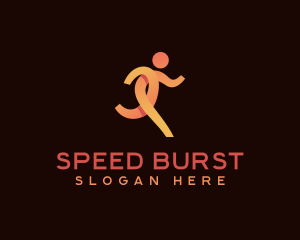 Sprinting - Jogger Running Athlete logo design