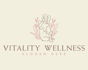 Sexy Woman Body Wellness  logo design