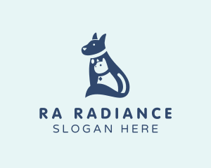 Cat Dog Grooming logo design