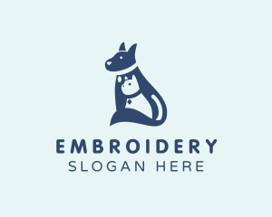 Cat Dog Grooming logo design