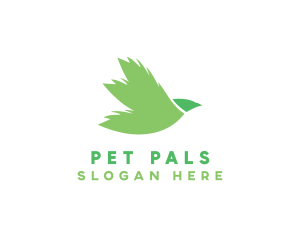 Nature Leaf Bird logo design