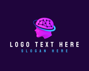 Neurology - Brain Technology Ai logo design