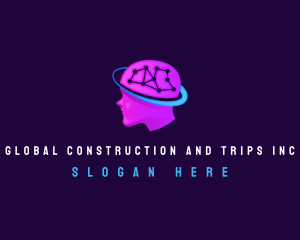 Neurology - Brain Technology Ai logo design