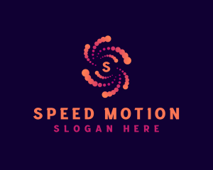 Motion - Particles Vortex Motion logo design