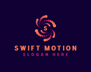 Motion - Particles Vortex Motion logo design