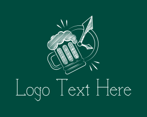 Sketch - Chalk Board Beer logo design