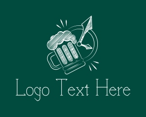 Timeless - Chalk Board Beer logo design
