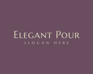 Expensive Elegant Brand logo design