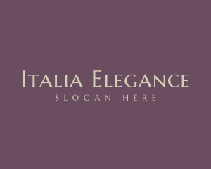 Expensive Elegant Brand logo design