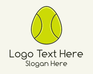 Hare - Egg Tennis Ball logo design