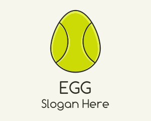 Egg Tennis Ball logo design