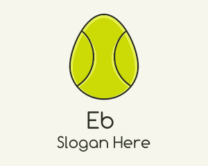 Bunny - Egg Tennis Ball logo design