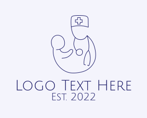 Pediatric Nurse - Medical Healthcare Pediatrician logo design