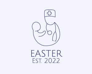 Maternity - Medical Healthcare Pediatrician logo design