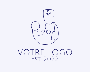 Maternity - Medical Healthcare Pediatrician logo design