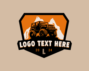 Jeep - Offroad Mountain Car logo design