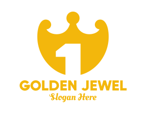 Treasure - Crown Shield Number 1 logo design