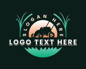 Landscape - Lawn Mower Gardener logo design