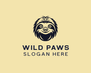 Sloth Animal Wildlife logo design