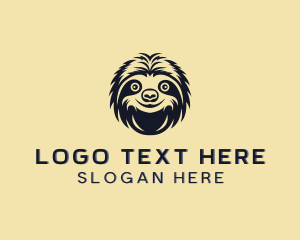 Sloth Animal Wildlife Logo