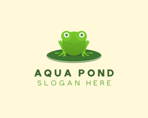 Pond - Pond Frog Toad logo design
