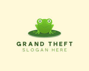 Zoo - Pond Frog Toad logo design
