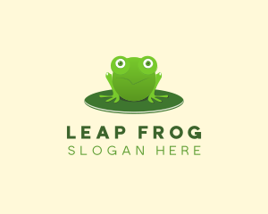 Frog - Pond Frog Toad logo design