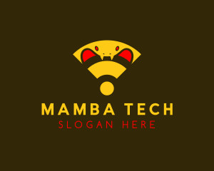 Mamba - Cobra Snake Wifi logo design