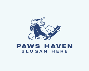 Pet Dog Skateboard logo design