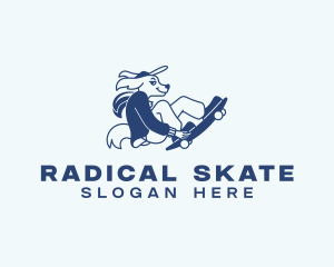 Skateboard - Pet Dog Skateboard logo design