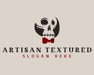 Dead Skull Bow Tie  logo design