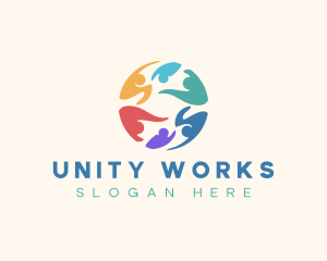 People Unity Charity logo design