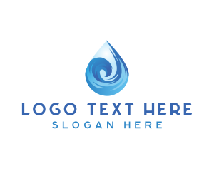 Water - Aqua Water Wave logo design