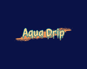 Drip - Graffiti Drip Brush logo design