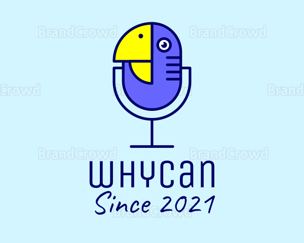 Bird Podcast Microphone Logo