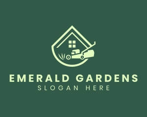 Lawn Mower Landscaping logo design