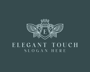 Elegant Owl Crest logo design