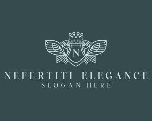 Elegant Owl Crest logo design