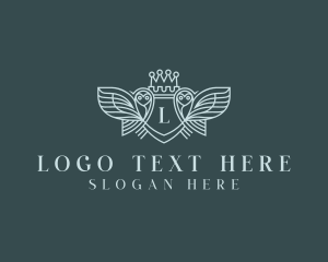 Heraldry - Elegant Owl Crest logo design