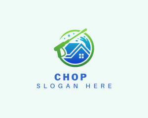 Clean Pressure Washer Splash Logo
