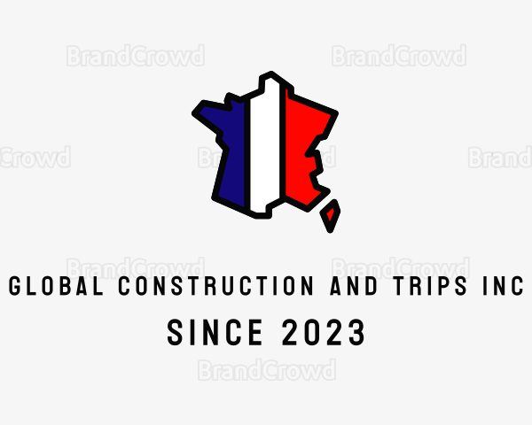 French Map Country Logo