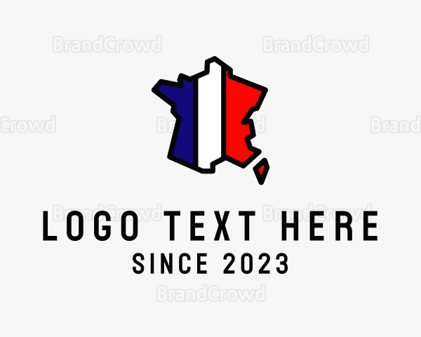 French Map Country Logo