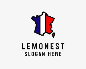 French Map Country Logo