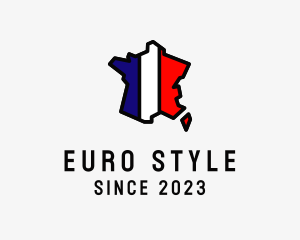 Europe - French Map Country logo design